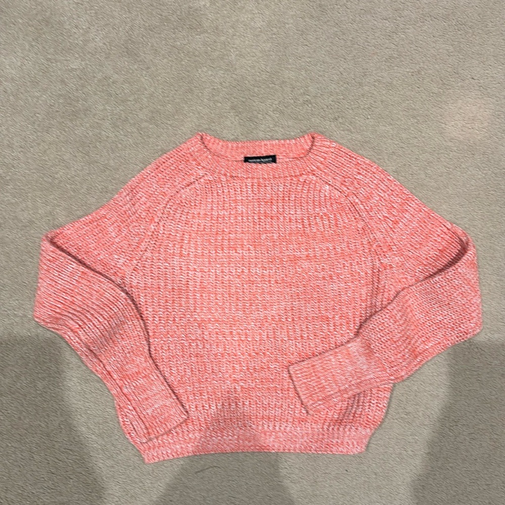 Coral Knit Crewneck Sweater - Women